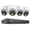 12MP Sikkerhedskamerasystem, Ultra HD Opløsning, Avanceret Bevægelsesregistrering,4 stk. 12MP type 1, Ingen