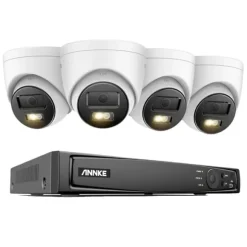 12MP Sikkerhedskamerasystem, Ultra HD Opløsning, Avanceret Bevægelsesregistrering,4 stk. 12MP type 1, Ingen
