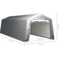Multifunktionelt opbevaringstelt 300x900 cm - Vandtæt & UV-resistent | Farve: Grå | Størrelse: 300x900 cm