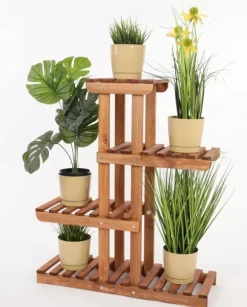 Multilevel blomsterstativ 5-hyldet RKA /82x68x25/ Brun