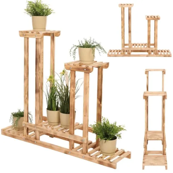 Multilevel plant stand 5-tier RKB /95x116x25/ Naturligt patineret