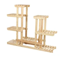 Multilevel træblomsterpotte RKB /95x116x25/ Naturlig