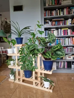 Multilevel træblomsterpotte RKB /95x116x25/ Naturlig