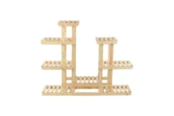 Multilevel træblomsterpotte RKB /95x116x25/ Naturlig
