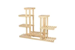 Multilevel træblomsterpotte RKB /95x116x25/ Naturlig
