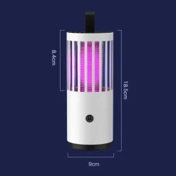 Myggdödslampa Elektrisk chock Stark sug USB Uppladdningsbar Myggfälla Lampa Zapping Light för inomhus utomhus Uppladdningsbar (Elektrisk chock och St | CDON