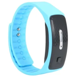 Myggeafvisende Armbånd USB Opladning Ultralyd Myggeafvisende Armbåndsur Blå