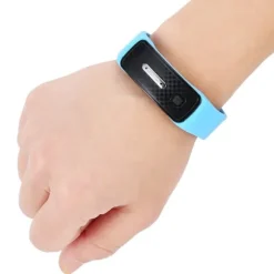 Myggeafvisende Armbånd USB Opladning Ultralyd Myggeafvisende Armbåndsur Blå