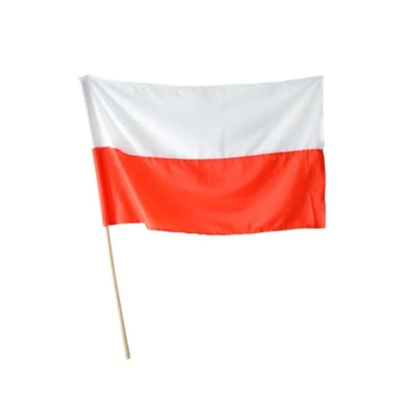 Nationalflag på en stang