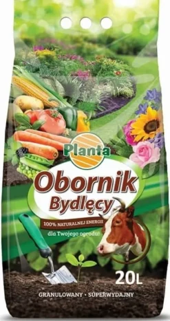 Naturgødning, tørret kvæggødning, 20 l