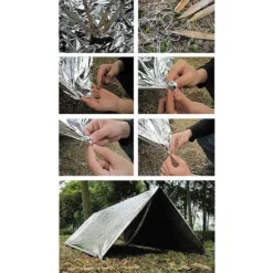 nødtæppe Survival Rescue Førstehjælp Folie Termisk tæppe 130x210cm