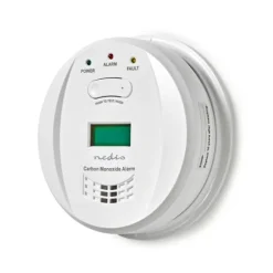 Nedis Kulilte alarm | Batteri | Batteri levetid op til: 5 År | Hush / mute-funktion | Med testknap | 85 dB | Hvid