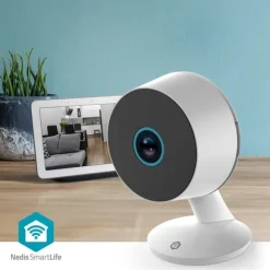 Nedis SmartLife Indendørs Kamera | 3MP Full HD 1296p | Cloud Storage (mulighed) / microSD (ikke inkluderet) / Onvif | Med bevægelsessensor | Nattesyn | CDON