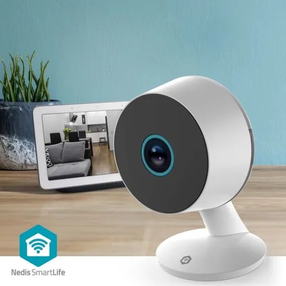 Nedis SmartLife Indendørs Kamera | 3MP Full HD 1296p | Cloud Storage (mulighed) / microSD (ikke inkluderet) / Onvif | Med bevægelsessensor | Nattesyn | CDON