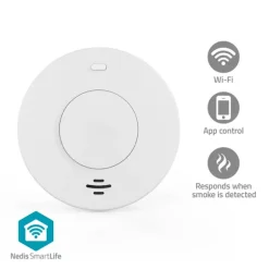 Nedis SmartLife Røgalarm | Batteri | Sensorlevetid: 10 År | EN 14604 | Maks. batteritid: 120 Måned | 85 dB | Hvid | 1 stk