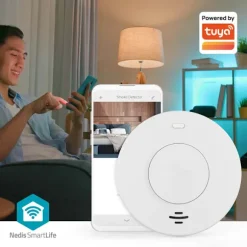 Nedis SmartLife Røgalarm | Batteri | Sensorlevetid: 10 År | EN 14604 | Maks. batteritid: 120 Måned | 85 dB | Hvid | 1 stk