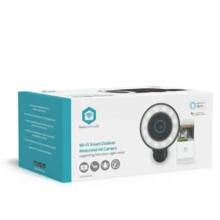 Nedis SmartLife udendørskamera | Spotlight | 4K / 3840x2160 | IP65 | Cloud Storage (mulighed) / microSD (ikke inkluderet) / Onvif | 5 V DC | Med bevæg | CDON