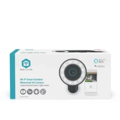 Nedis SmartLife udendørskamera | Spotlight | 4K / 3840x2160 | IP65 | Cloud Storage (mulighed) / microSD (ikke inkluderet) / Onvif | 5 V DC | Med bevæg | CDON
