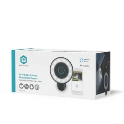 Nedis SmartLife udendørskamera | Spotlight | 4K / 3840x2160 | IP65 | Cloud Storage (mulighed) / microSD (ikke inkluderet) / Onvif | 5 V DC | Med bevæg | CDON