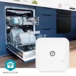 Nedis SmartLife Vand Detektor | Wi-Fi | Batteri | Udvidelse inkluderet | Maks. batteritid: 24 Måned | 80 dB | Hvid