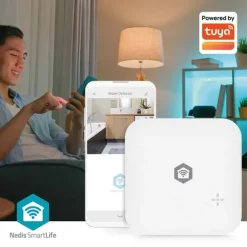 Nedis SmartLife Vand Detektor | Wi-Fi | Batteri | Udvidelse inkluderet | Maks. batteritid: 24 Måned | 80 dB | Hvid