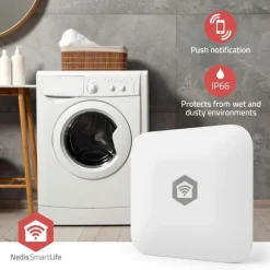 Nedis SmartLife Vand Detektor | Zigbee 3.0 | Batteri | Maks. batteritid: 12 Måned | Hvid