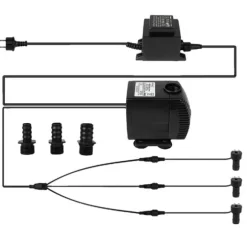 Nedsænkelig Vandpumpe, 1500 L/H Udgivelse, 3 LED Ringlys,Pumpe tilføj LED-ring