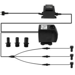 Nedsænkelig Vandpumpe, 1500 L/H Udgivelse, 3 LED Ringlys,Pumpe tilføj LED-ring