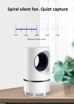 NoBzzz UV USB LAMPE INSEKTIDFØRENDE LED MYG FLUGER SOVEVÆRELSE STUE EFFEKTIV