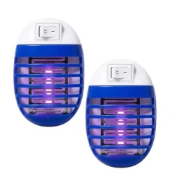 OBOSOE Electric Mosquito Killer/Insect Killer 2-pack – Indendørs og udendørs myggefanger, fluedræber med stik