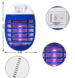 OBOSOE Electric Mosquito Killer/Insect Killer 2-pack – Indendørs og udendørs myggefanger, fluedræber med stik