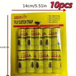 OBOSOE Fluefælde fluefanger fluepapirrulle 10-pak