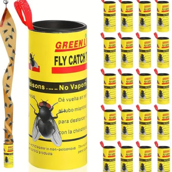OBOSOE Fluefælde fluefanger fluepapirrulle 20-pak