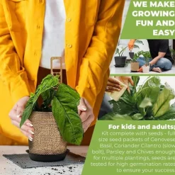 OBOSOE grøntsagsdyrkningssæt - alsidige haveposer i komplet haveplantningssæt