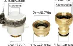 OBOSOE højtryksrensepistol, metalsprøjtedyse, metalbilvasksprøjtepistol, velegnet til haver og biler, bilvaskeværktøjer, vandpistol