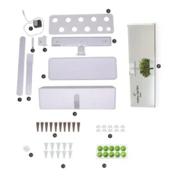 OBOSOE Hydroponisk Dyrkningssystem – Indendørs have med LED Grow Light & 16H Smart Timer