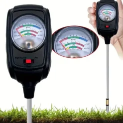OBOSOE 3-i-1 jordtester – måler fugt, næringsstoffer og jordens pH | Have, Græsplæne, Indendørs Planter | Batterifri