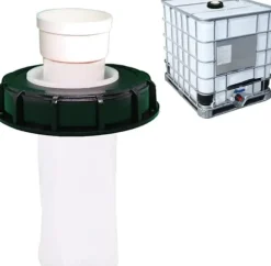 OBOSOE IBC tankdæksel med nylonfilter 165mm | Vandtankdæksel med vaskbart filter | Til regnvandstanke og vandopbevaring