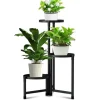 OBOSOE Metal Plant Rack 3-Level – Urtepottehylde til indendørs og udendørs (balkon, stue, kontor)