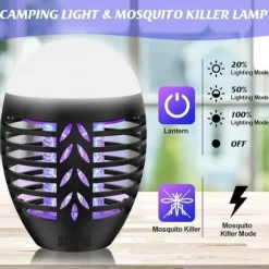 OBOSOE Mosquito Killer Outdoor 5W – Myggelampe med LED og IP66 beskyttelse, effektiv mod insekter