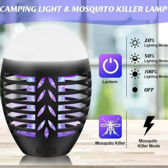 OBOSOE Mosquito Killer Outdoor 5W – Myggelampe med LED og IP66 beskyttelse, effektiv mod insekter