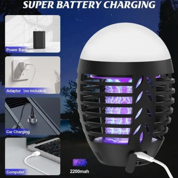 OBOSOE Mosquito Killer Outdoor 5W – Myggelampe med LED og IP66 beskyttelse, effektiv mod insekter