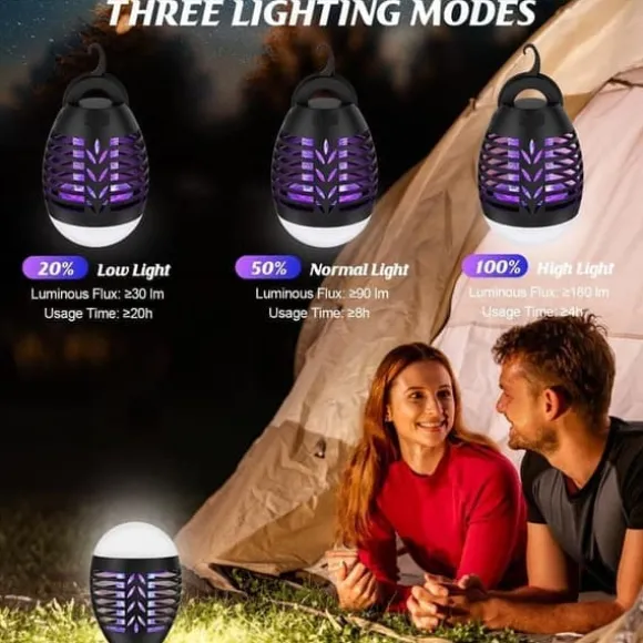 OBOSOE Mosquito Killer Outdoor 5W – Myggelampe med LED og IP66 beskyttelse, effektiv mod insekter