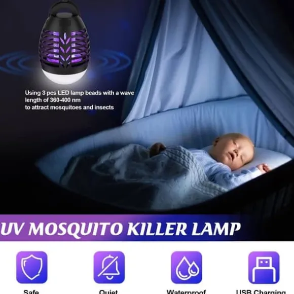 OBOSOE Mosquito Killer Outdoor 5W – Myggelampe med LED og IP66 beskyttelse, effektiv mod insekter
