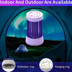 OBOSOE Myggefanger 360° USB Myggelampe – Effektiv myggedræber til indendørs og udendørs