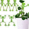 OBOSOE 5-Pack Frog Plant Support, Sød Frø Plantestativ Potteholder til indendørs og udendørs dekoration
