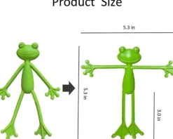 OBOSOE 5-Pack Frog Plant Support, Sød Frø Plantestativ Potteholder til indendørs og udendørs dekoration