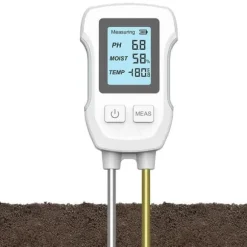 OBOSOE pH-måler og jordfugtighedsmåler – Digital jordtester med dobbelt sensor til potteplanter og have