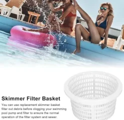 OBOSOE Pool Skimmer Kurv 19 cm – Reservedel til overfladerengøring, holdbar og nem at samle