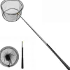 OBOSOE Poolfælde/Poolskimmernet/Teleskopisk Stålstangsnet - 147 cm Udtrækkelig Bladskimmer til Pool & Spa | Til under- og bebygget pool, dam og sauna | CDON